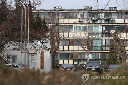 서울 강남구 개포주공4단지 주택재건축정비사업조합 사무실의 모습 [연합뉴스 자료사진]
